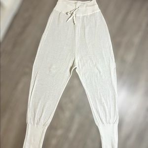 Knitted low crotch summer joggers